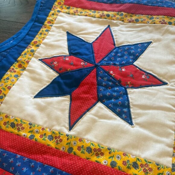 Vintage Handmade Quilted Vest - Picture 8 of 8